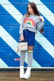 Saia Jeans com Botões
