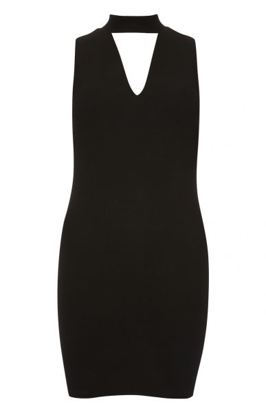 Vestido Preto Choker Bodycon Dress