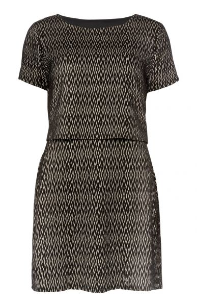 Vestido Jacquard Duas Camadas